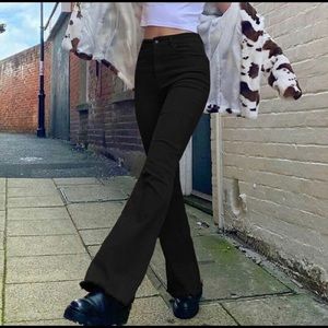 Y2K Black flared jeans